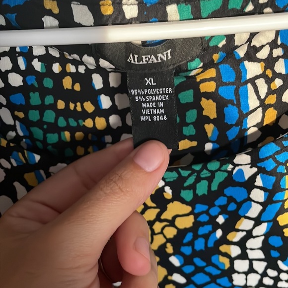 Alfani multicolor blouse 🌸 - Picture 2 of 3